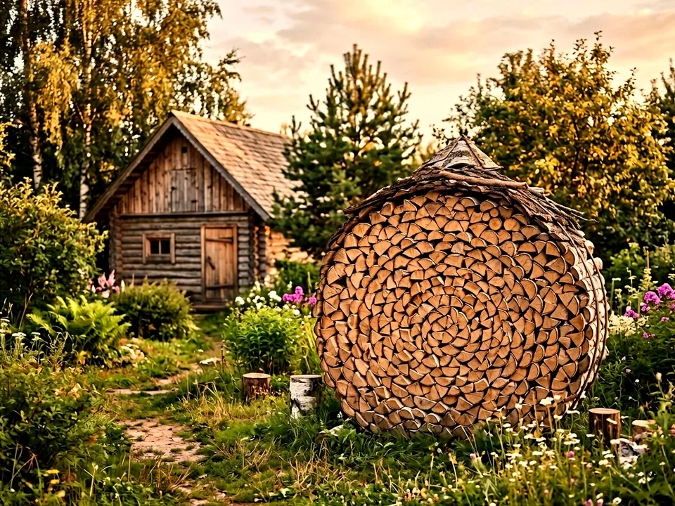 Дуб + укладка в дровник, Мытищи, проезд Лесная, 36